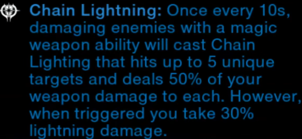 new world aeternum chain lightning perk